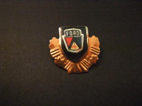 Ford Amerikaans automerk logo goudkleurige rand